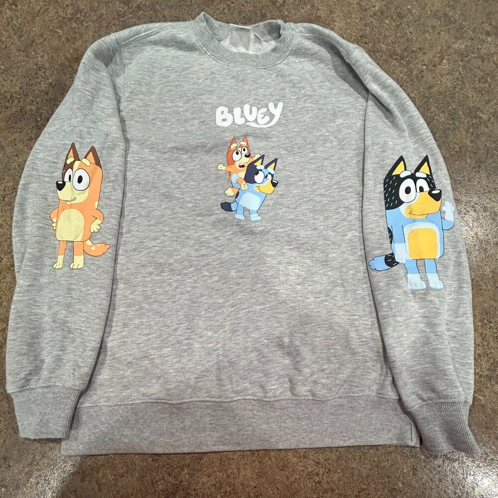 Women's Bluey Crew Neck, Size Small